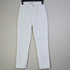 DRIFTWOOD Stella  Women's Crispy White  Straight Leg Jeans Size 25 X 27 NwT.